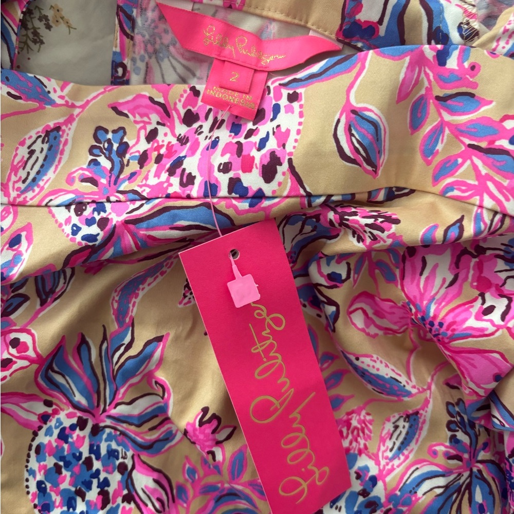 NWT Lilly Pulitzer Torrey Stretch Cotton Top - Picture 6 of 6